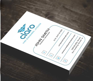 Business Card Design by AwsomeD for CLARO | Design: #4288275