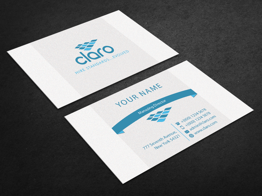 Business Card Design by shaikhdesign for CLARO | Design #4276983