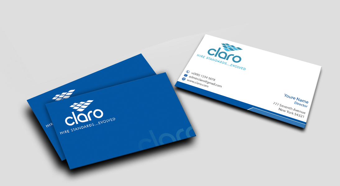 Business Card Design by shaikhdesign for CLARO | Design #4278079