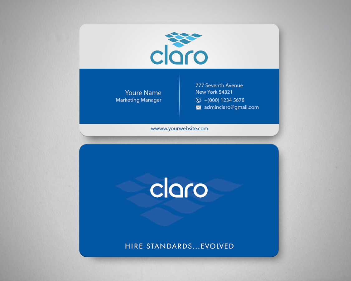 Business Card Design by shaikhdesign for CLARO | Design #4278122