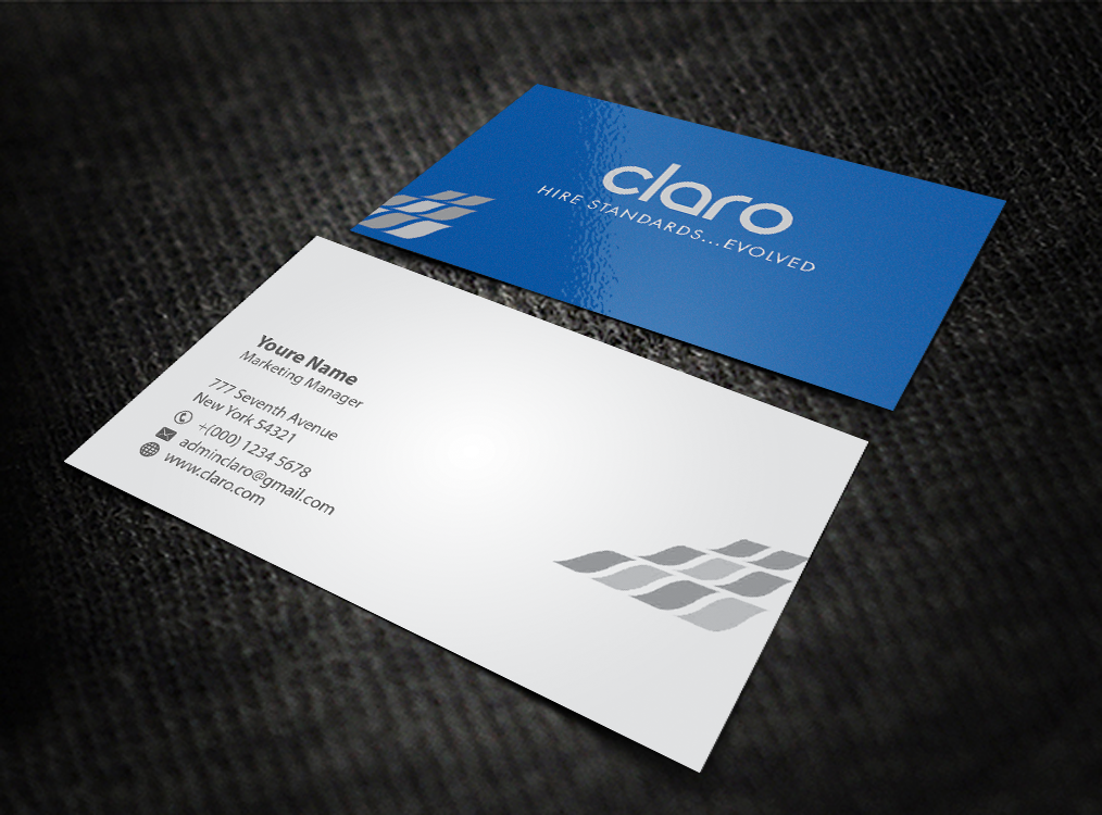 Business Card Design by shaikhdesign for CLARO | Design #4278214