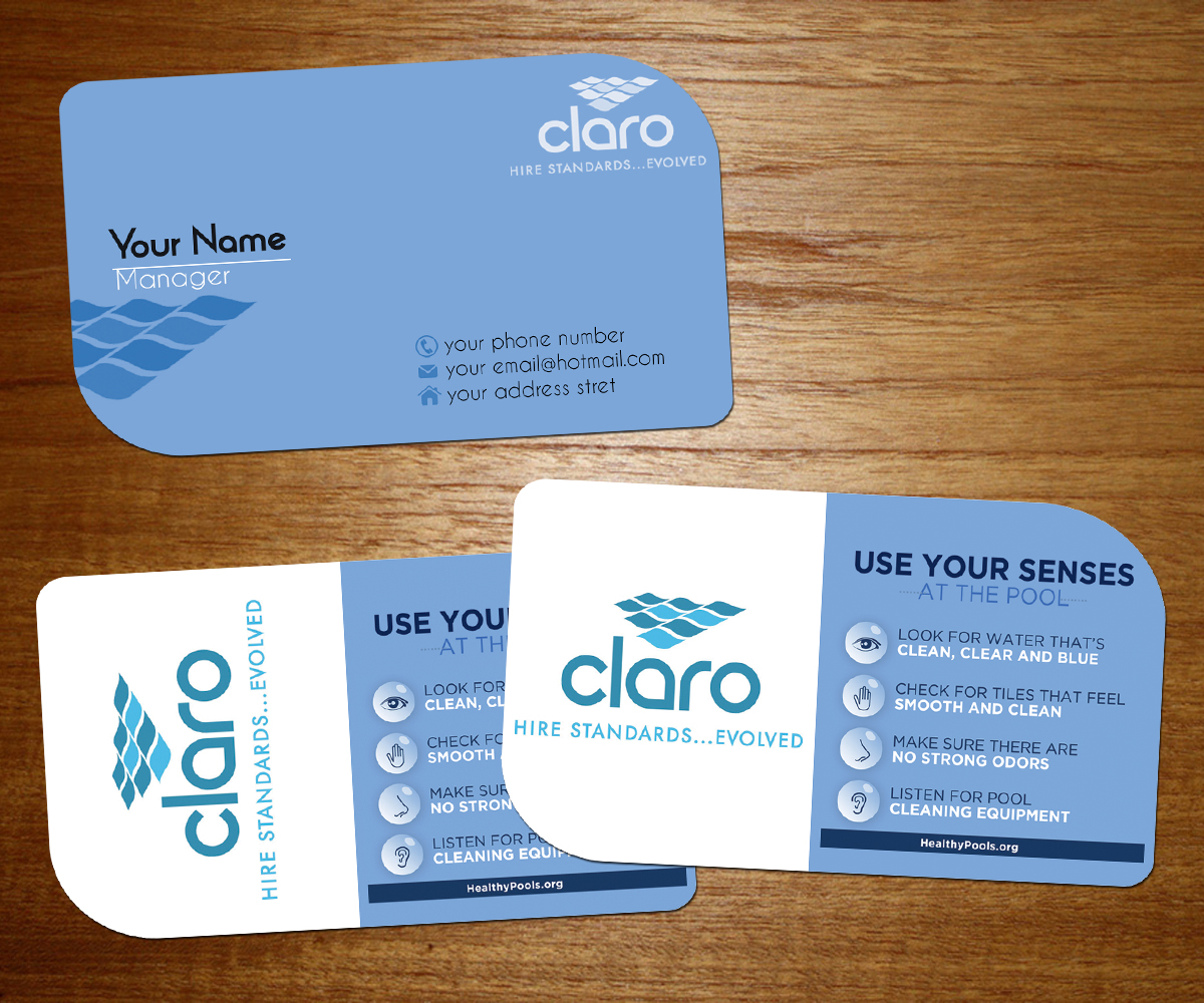 Business Card Design by Waroqun for CLARO | Design #4293594