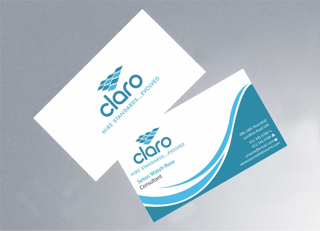 Business Card Design by szabist for CLARO | Design #4287943