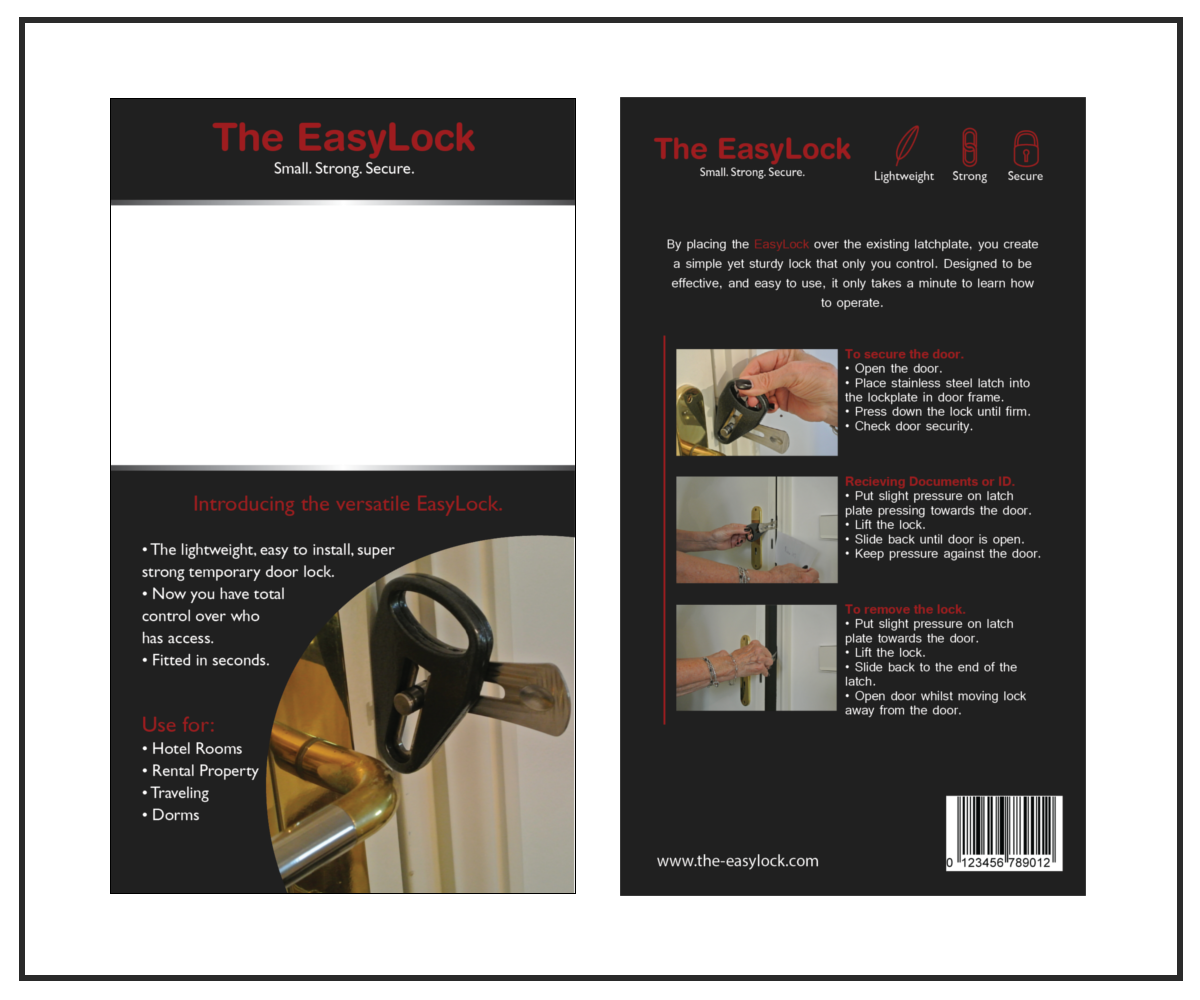 Packaging Design by insultr for The EasyLock | Design #4378803