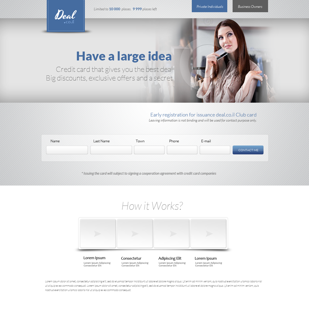 Landing Page Design by an3 for this project | Design #1215289