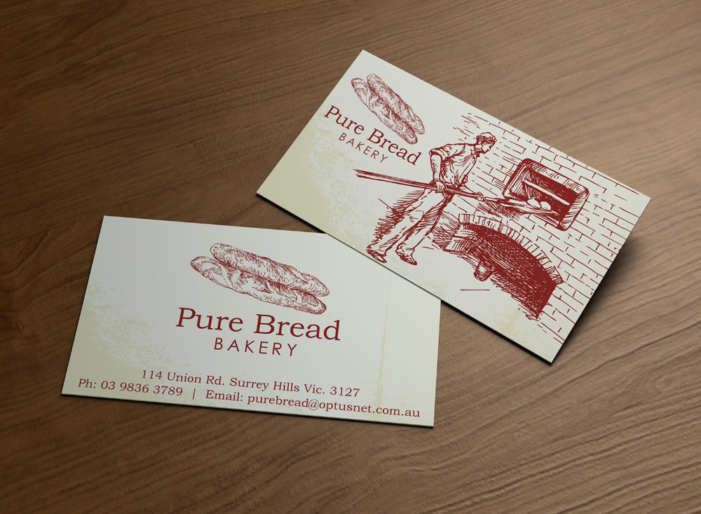 Diseño de Tarjeta de Presentación por MPStudio para pure bread bakery | Diseño #1212649