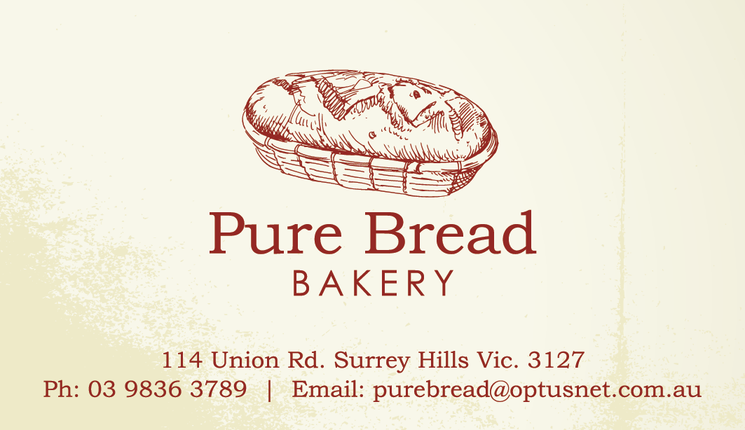 Business Card Design by MPStudio for pure bread bakery | Design #1215955