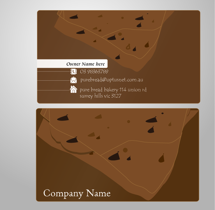 Business Card Design by MAS for pure bread bakery | Design #1214151