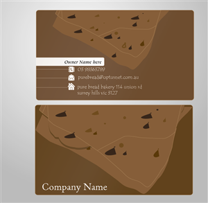 Business Card Design by MAS for pure bread bakery | Design: #1214151