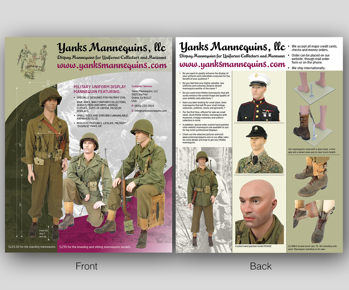 Brochure Design by noworries. for Yanks Mannequins, LLC | Design #4370042