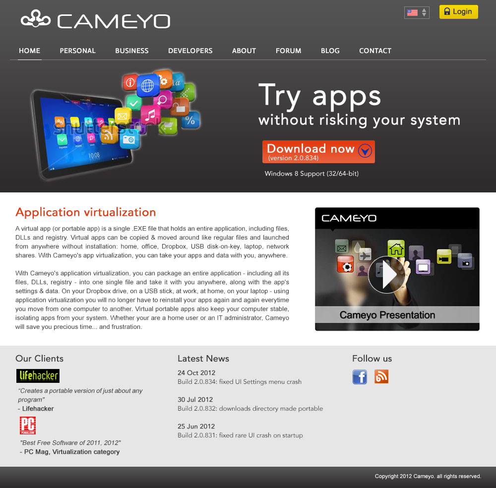 Web Design par Hetal  pour Cameyo | Design #1222814