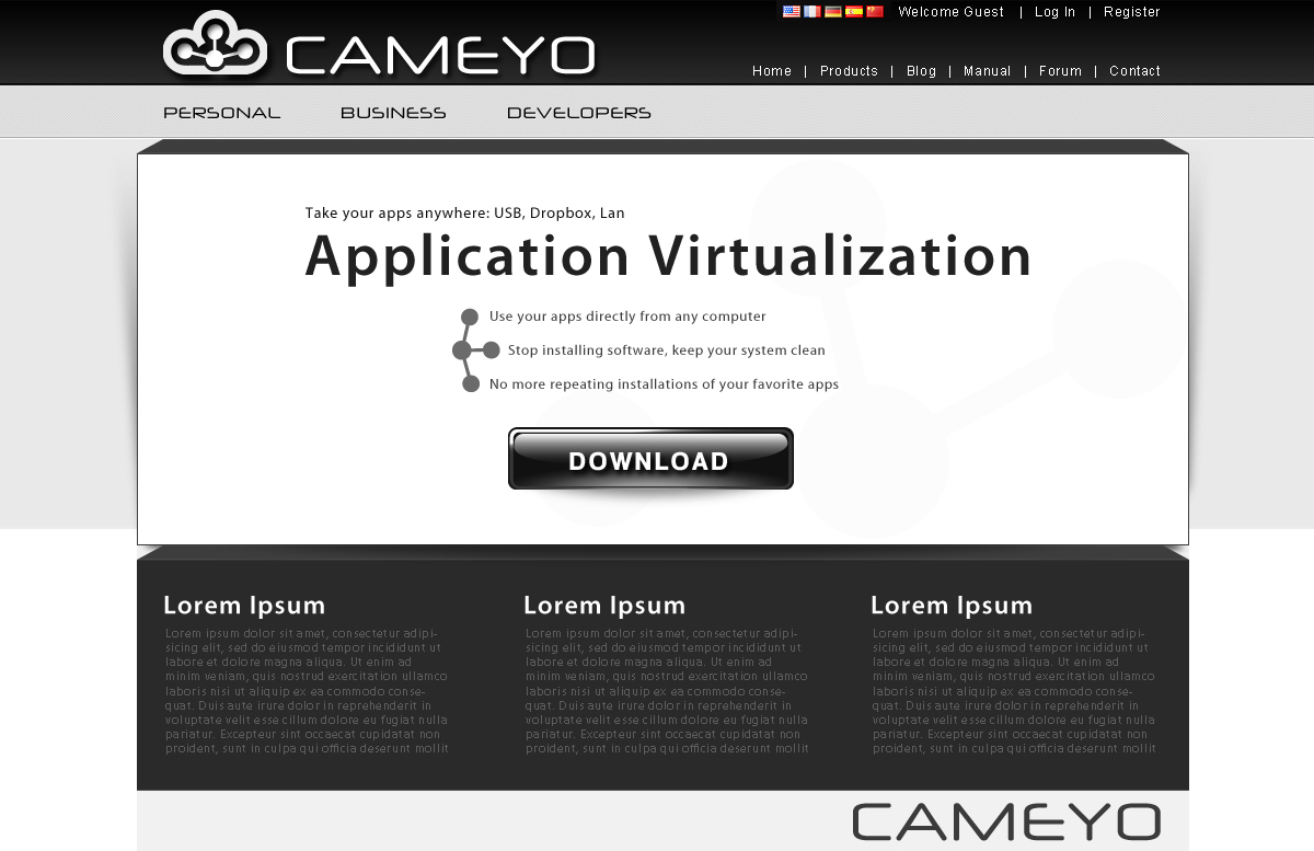 Web Design by neboica for Cameyo | Design #1230041