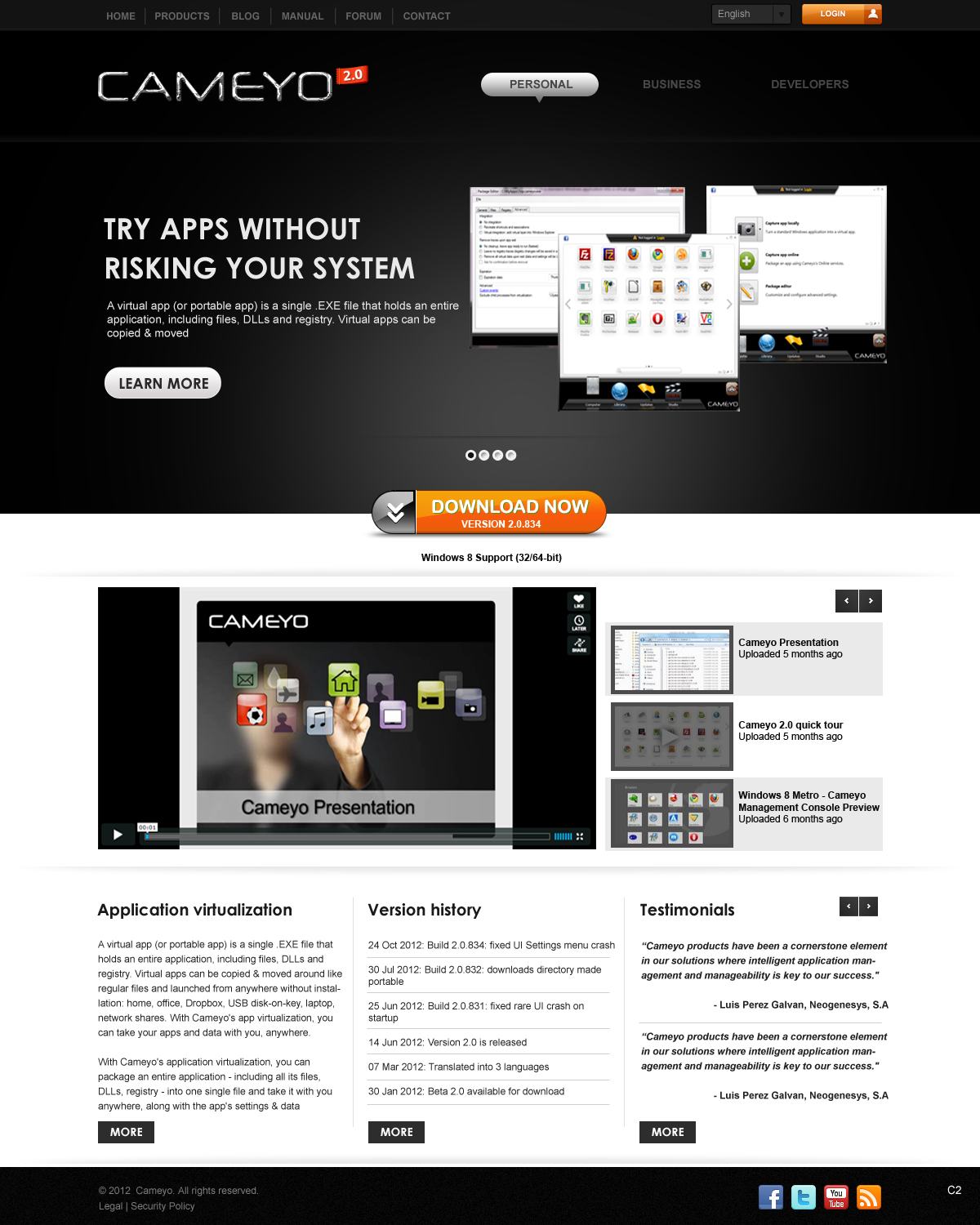Web Design by pb for Cameyo | Design #1216654
