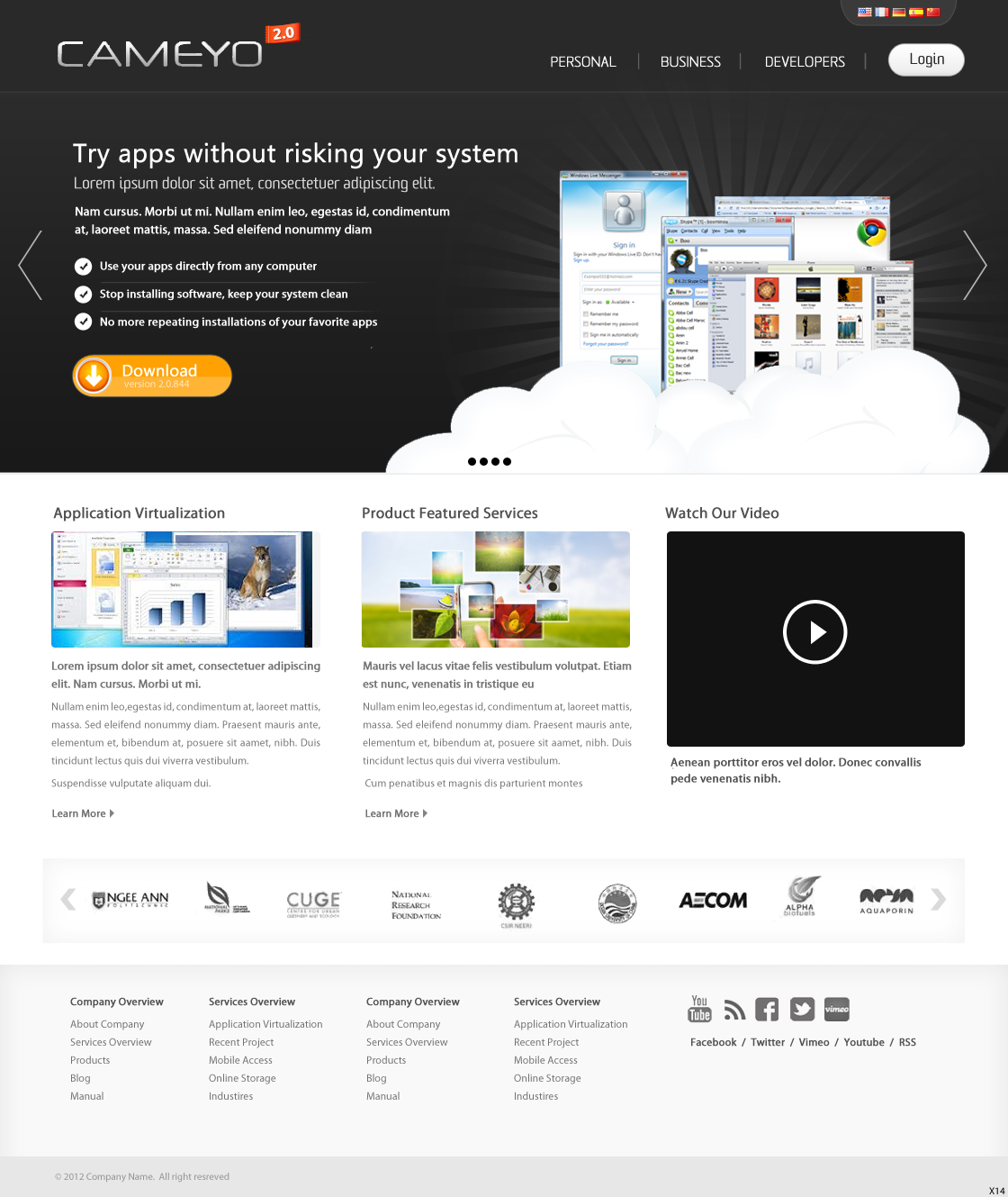 Web Design by pb for Cameyo | Design #1218110