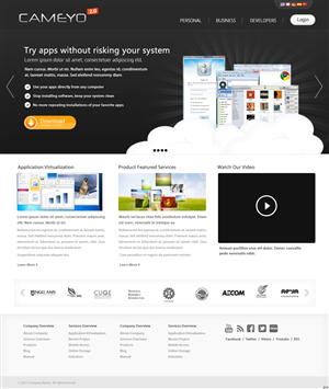 Web Design by pb for Cameyo | Design: #1218110