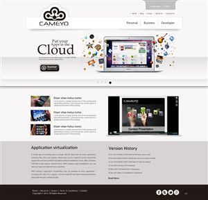 Web Design by pb for Cameyo | Design: #1221593