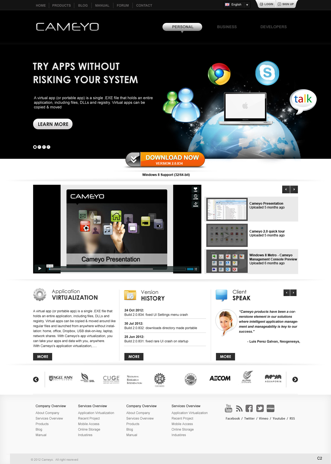 Web Design by pb for Cameyo | Design #1227201