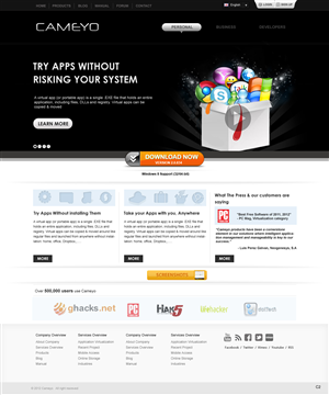 Web Design by pb for Cameyo | Design: #1235896