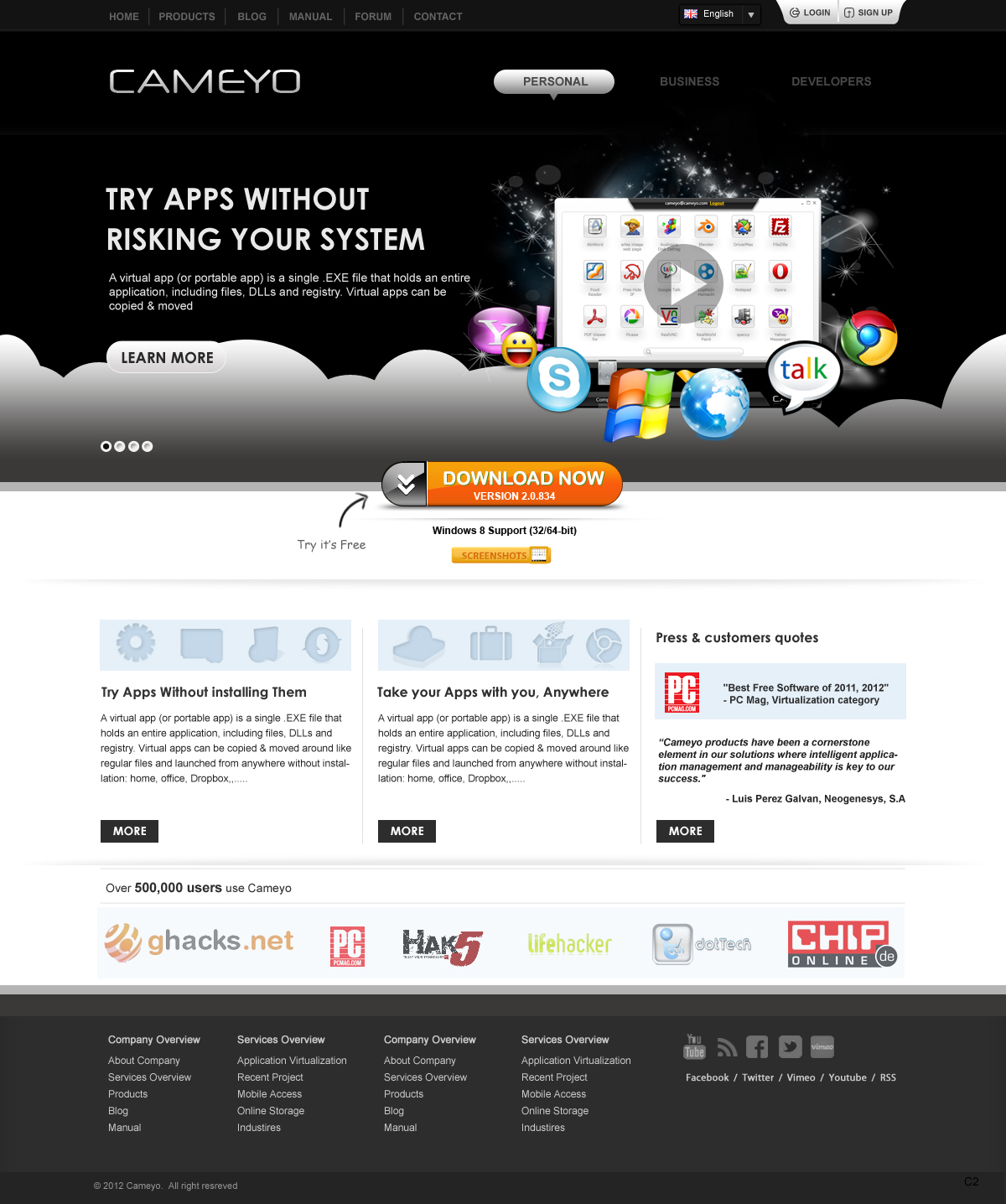Web Design by pb for Cameyo | Design #1255607