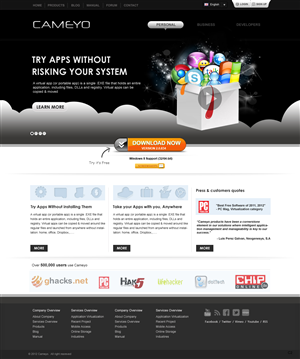 Web Design by pb for Cameyo | Design: #1255610