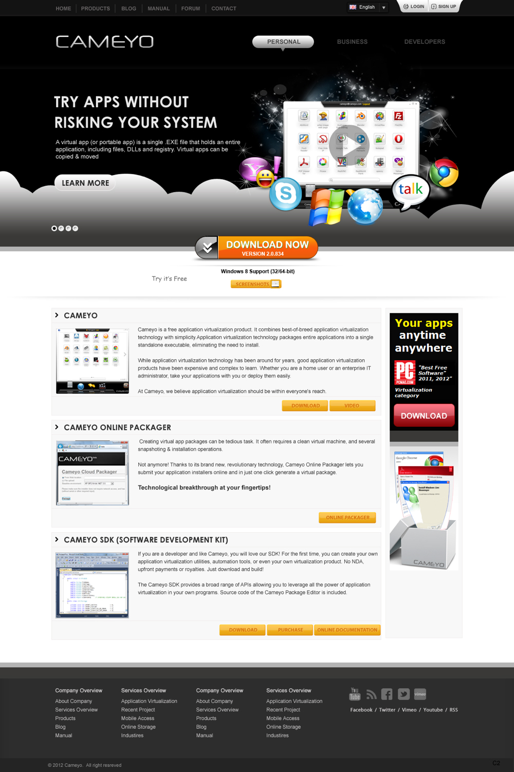 Web Design by pb for Cameyo | Design #1255875