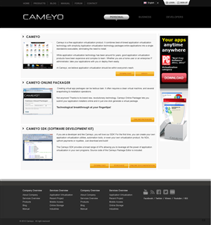 Web Design by pb for Cameyo | Design: #1256417