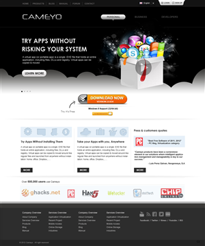 Web Design by pb for Cameyo | Design: #1258235