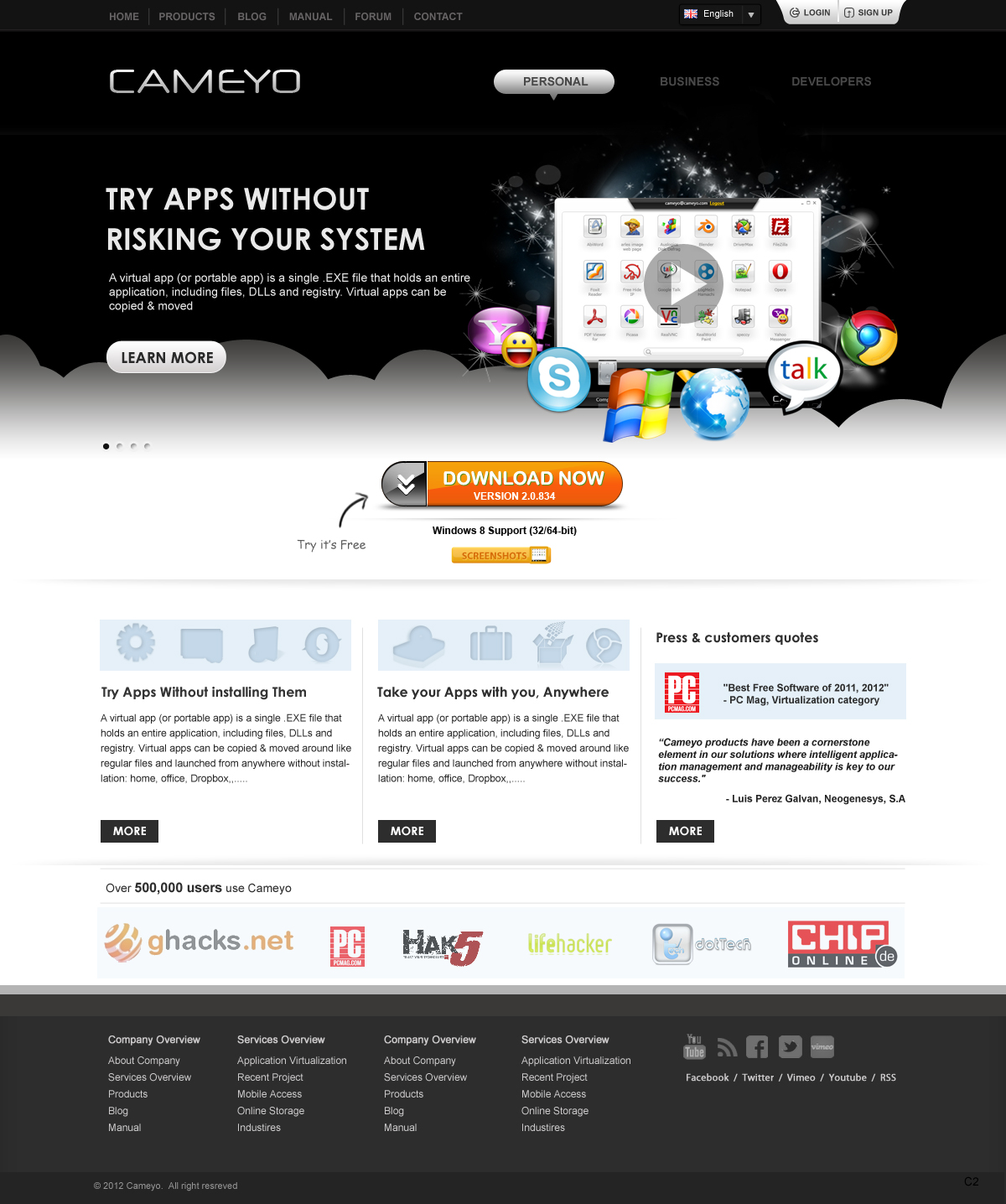 Web Design by pb for Cameyo | Design: #1258237