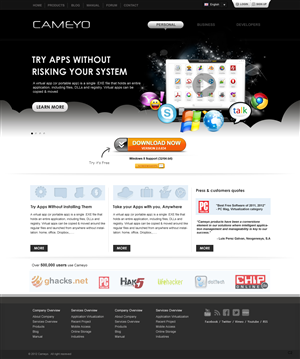 Web Design by pb for Cameyo | Design: #1258237