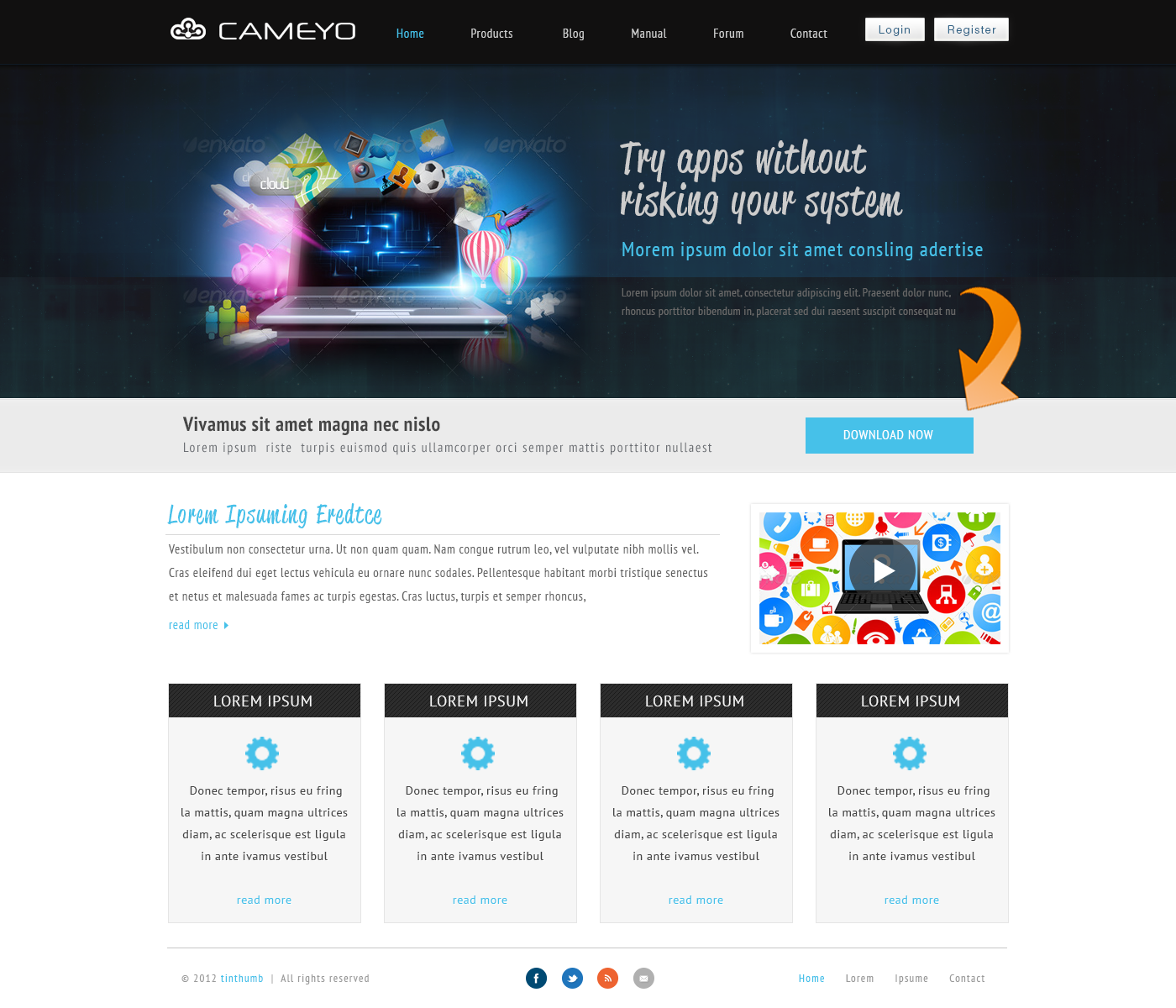 Web Design by tinthumb for Cameyo | Design #1234880