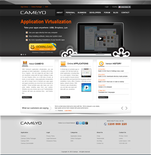Web Design by Subhankar Paul for Cameyo | Design #1233808