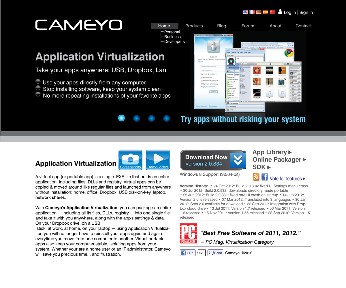 Web Design by raydesign for Cameyo | Design #1253967