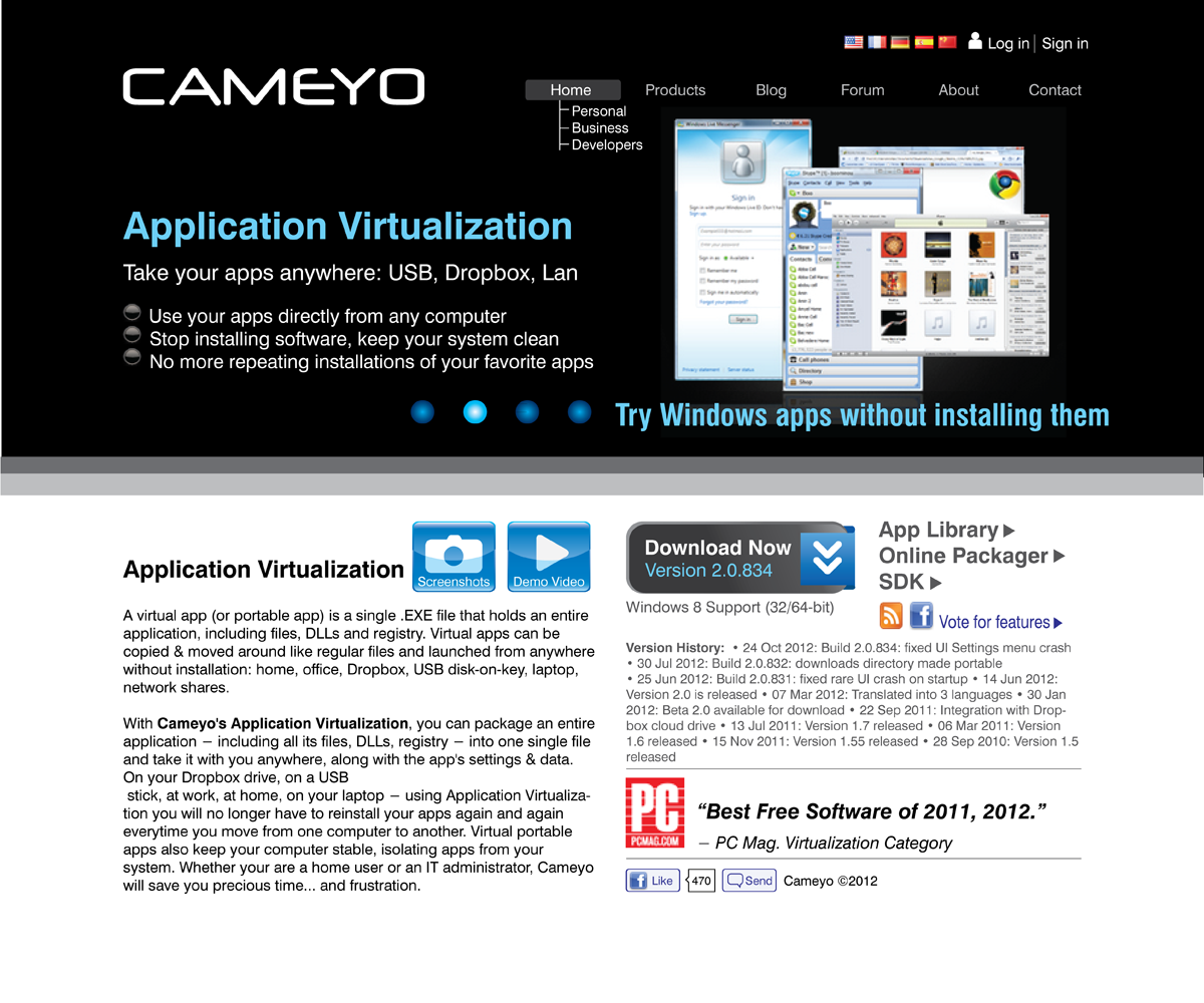 Web Design by raydesign for Cameyo | Design #1253970