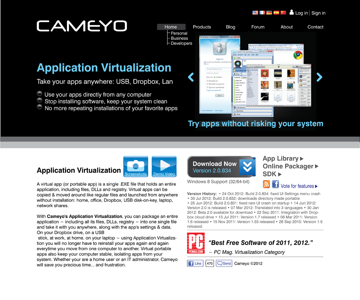Web Design by raydesign for Cameyo | Design #1253976