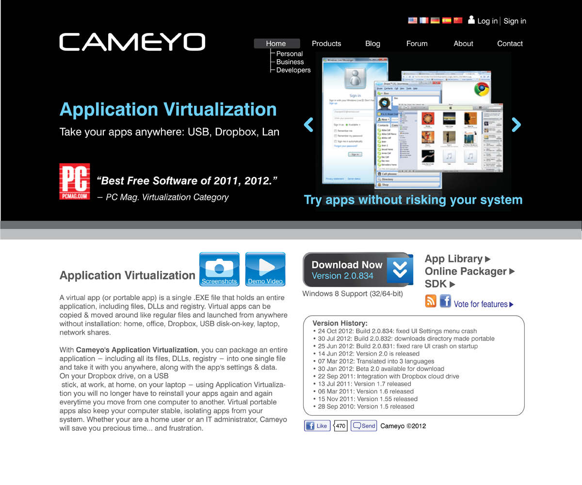Web Design by raydesign for Cameyo | Design #1253977