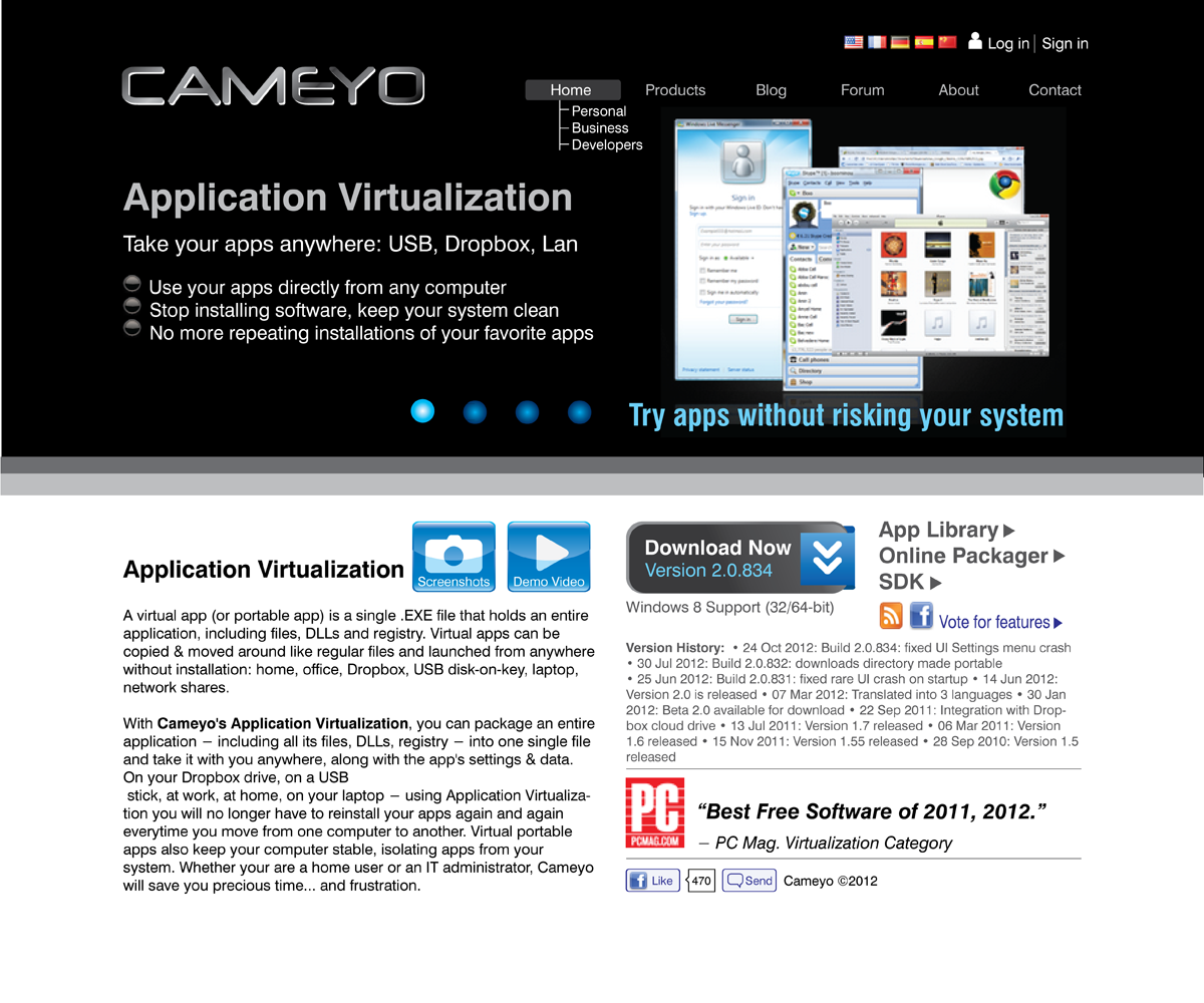 Web Design by raydesign for Cameyo | Design #1253980