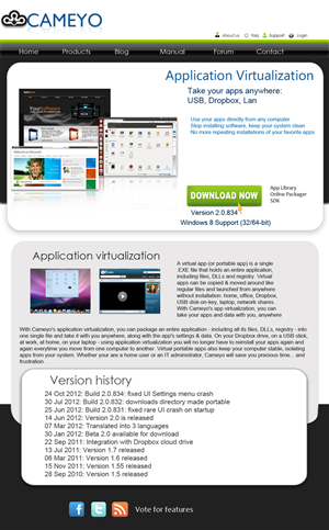 Web Design by Mahesh Debata for Cameyo | Design #1217889