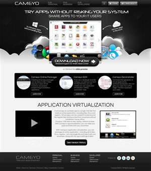 Web Design by Dezine Engine for Cameyo | Design: #1230834
