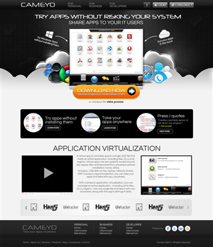Web Design by Dezine Engine for Cameyo | Design #1238393