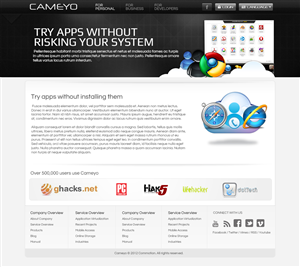 Web Design by Dezine Engine for Cameyo | Design: #1250057