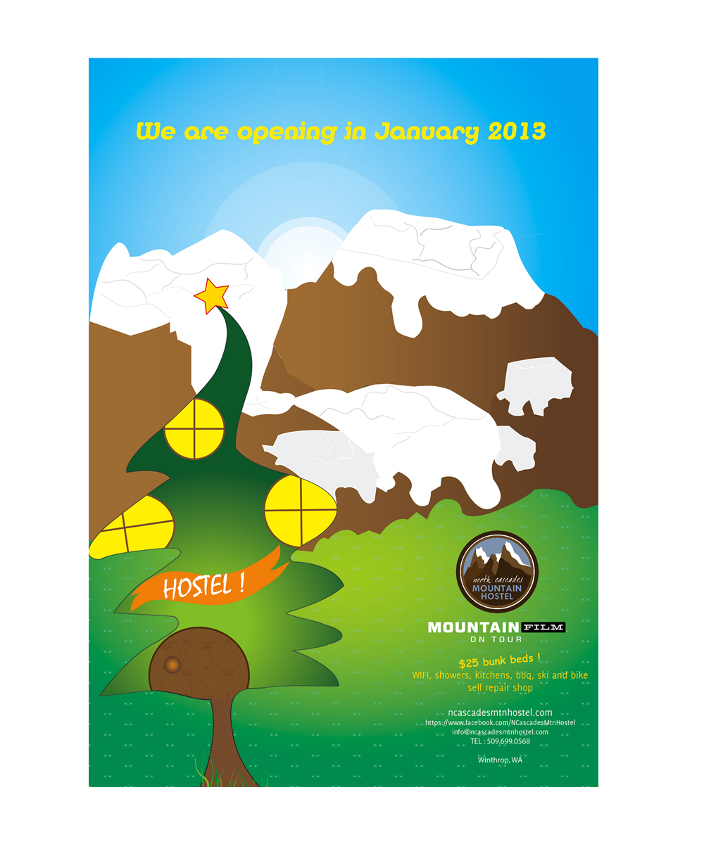 Poster Design by Nightsky for North Cascades Mountain Hostel | Design #1227437