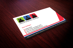 Mental Resilience Australia Business Card  | Design de Carte de Visite par Hardcore Design