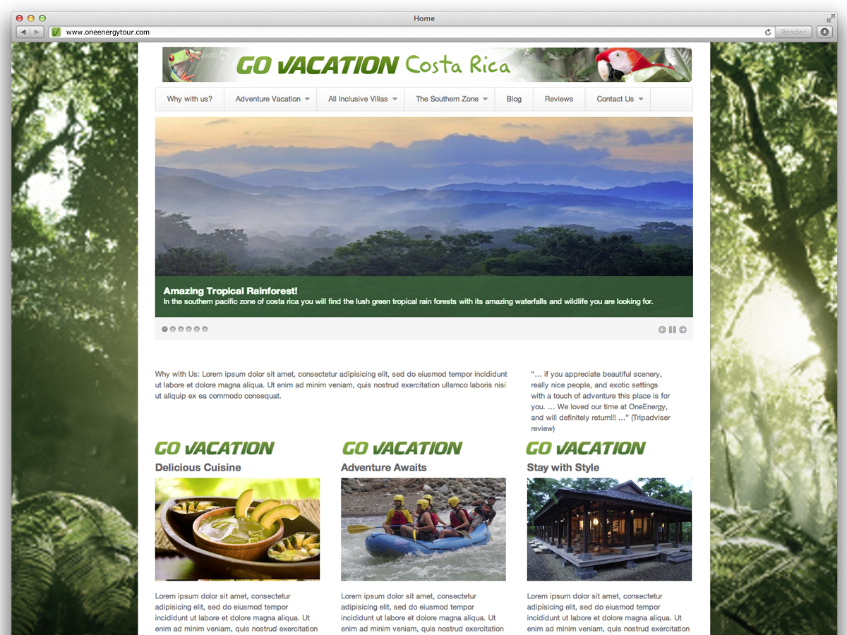 Wordpress Design by WrightCreative for Manu | Design #1242425