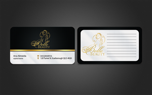 hair salon logo and Business Card Design | Business Card Design by Harshan