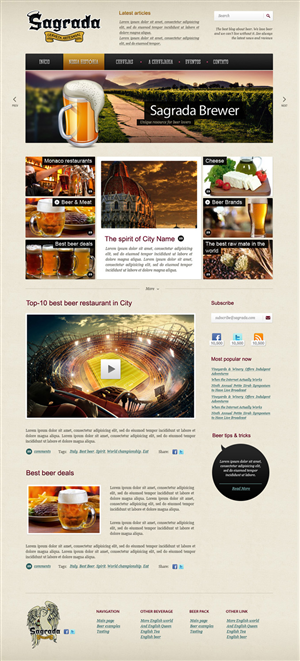 Web Design by UniqueDesignz for Sagrada | Design: #4288490