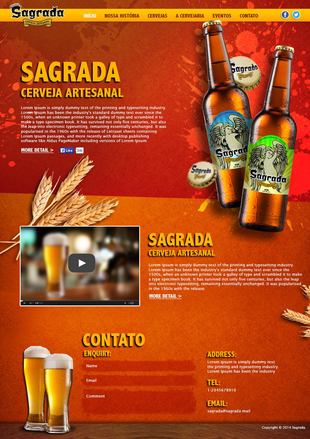 Diseño Web por rangev para Sagrada | Diseño #4297693