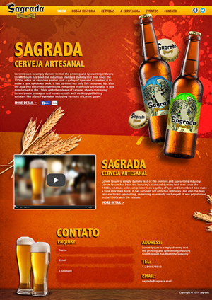 Web Design by rangev for Sagrada | Design: #4297693