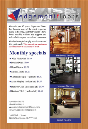 Flyer Design by Sbss for Edgemont Floors | Design: #1216824