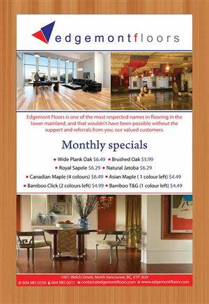 Flyer Design by Sbss for Edgemont Floors | Design: #1216825