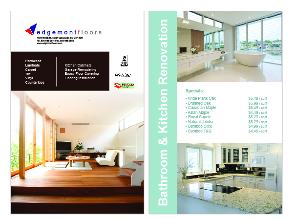 Flyer Design by Withdrawn for Edgemont Floors | Design: #1247536